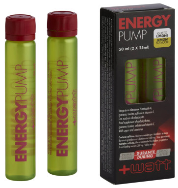 +Watt - Energy Pump - Confezione da 2 fiale gusto Limone