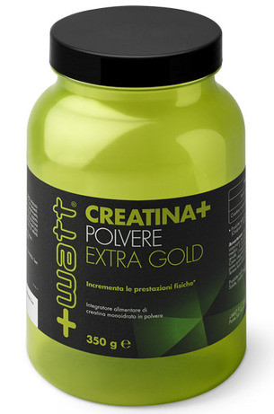 +Watt - Creatina+ polvere Qualità Gold 350 g, Guten Free