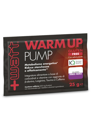 +Watt - Warm Up Pump monodose  25 g. gusto Ribes Nero