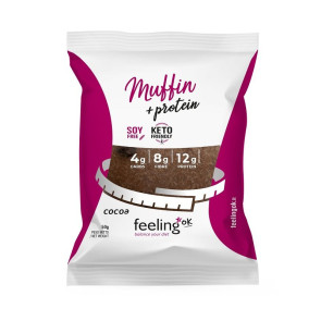 Feeling Ok Muffin + Protein  Gocce di cioccolato 50g.