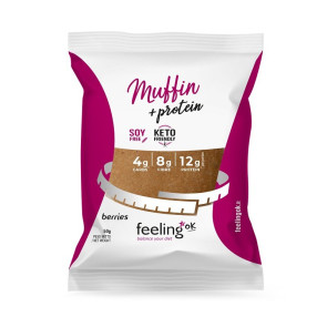 Feeling Ok Muffin + Protein Frutti di Bosco 50g.