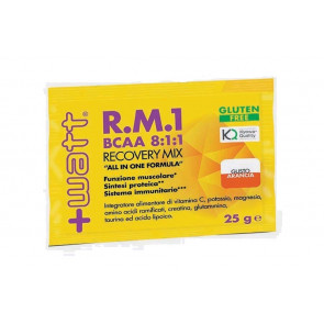 +Watt - RM1 New Formula (Bcaa 8:1:1) Bustine monodose al gusto Arancia